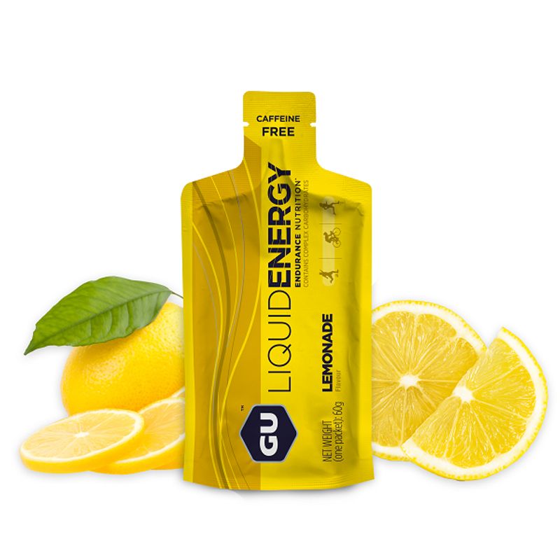 GU - Gel líquido caja x 12 unidades Limonada sin cafeína