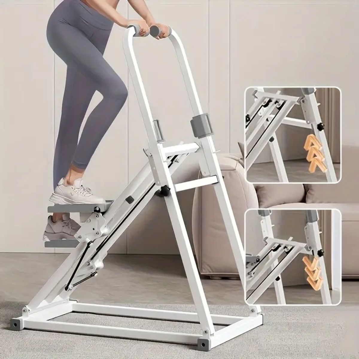 GENERICO - Escaladora Plegable Ejercicio Ajustable Gimnasio Casa