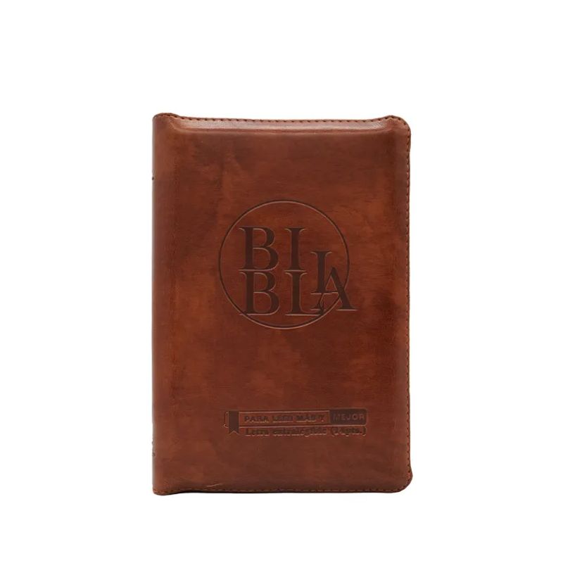 SBC - Biblia RVR Letra grande Color Café Con Ayudas Digitales