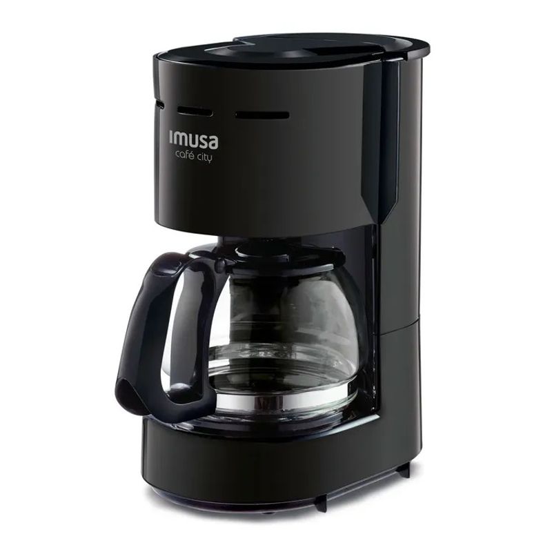 KALLEY - Cafetera IMUSA Café City 6 Tazas Negra