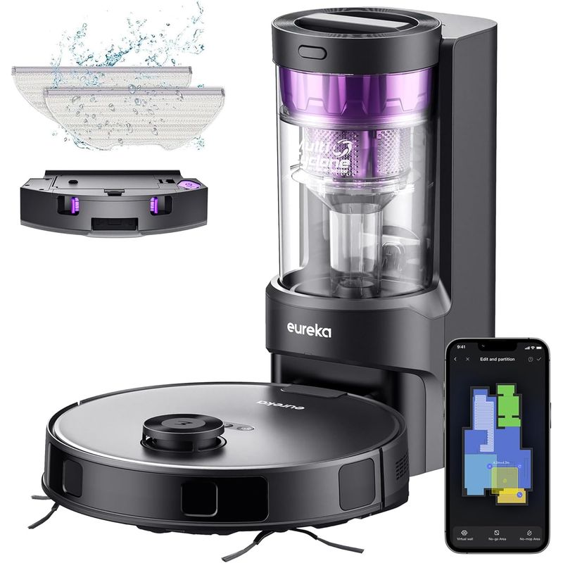 EUREKA - Aspiradora Robot Eureka 2 en 1 4000Pa NER E10s
