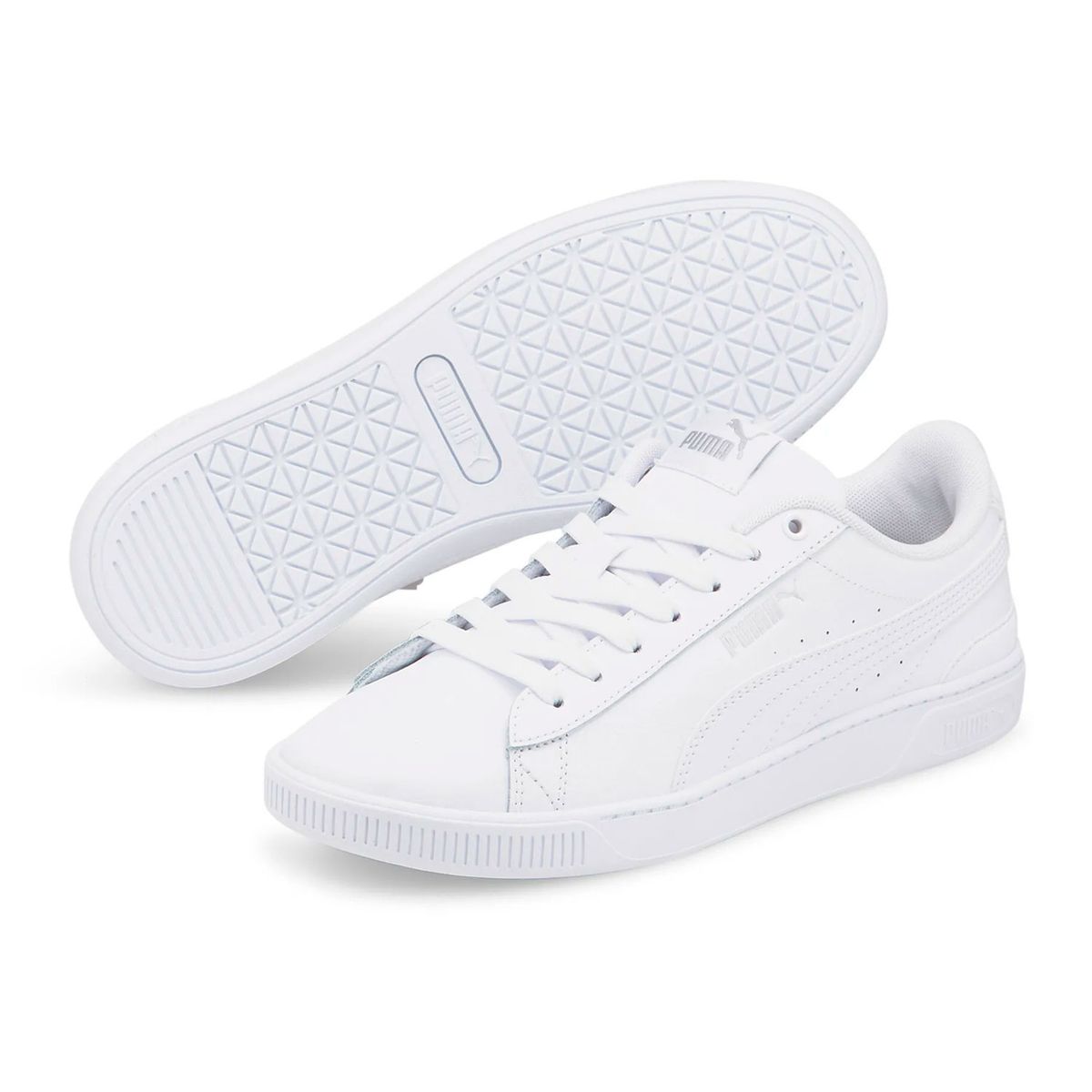 PUMA - Tenis Puma Blanco  Mujer Vikky V3 LTHR