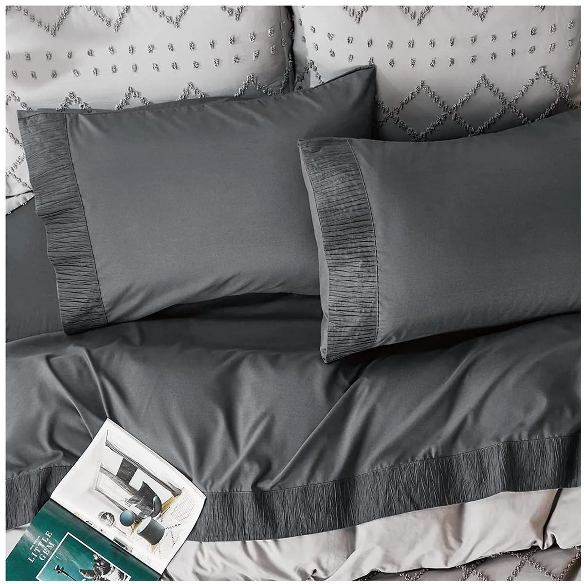 ONE PIXEL - Juego De Sabanbas King 4 Piezas 275x250cm One Pixel