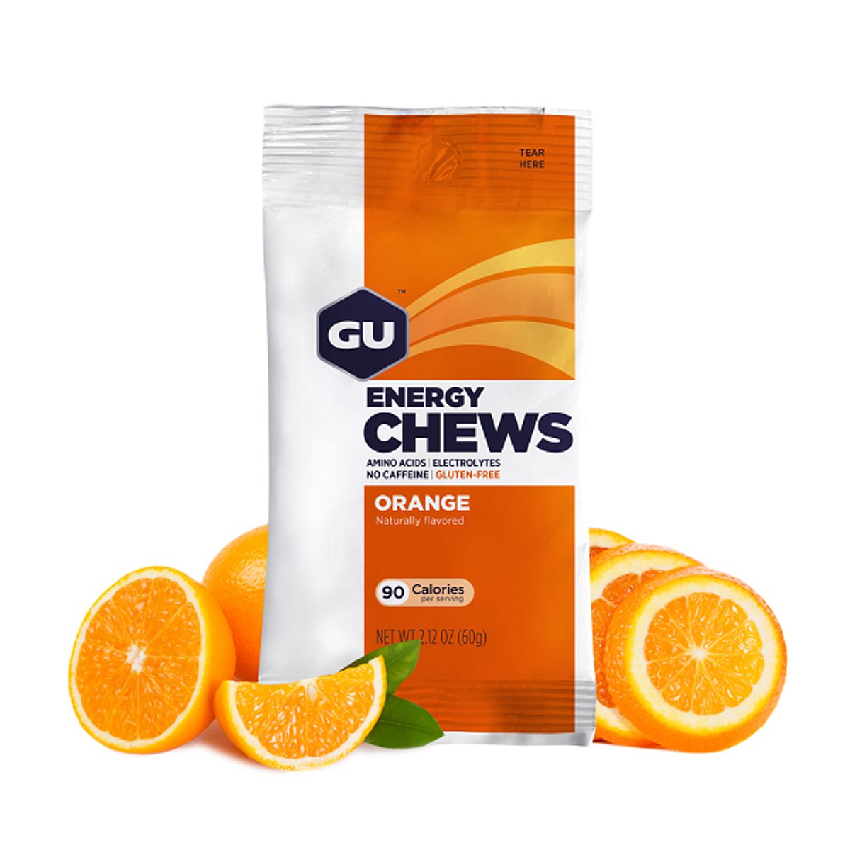GU - Gomas  caja x 12 unidades de Naranja sin cafeína