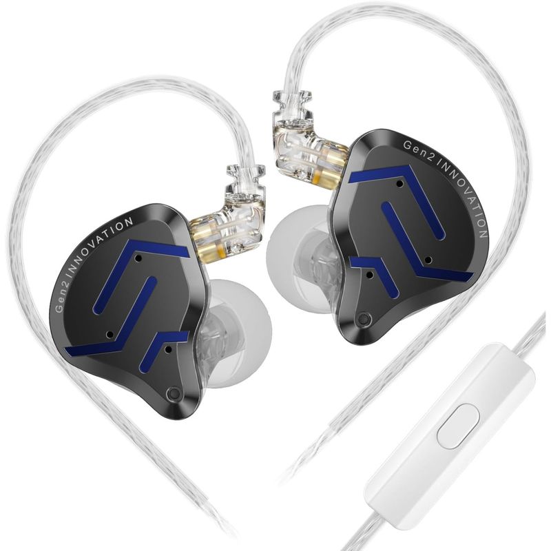 KZ - Audifonos In-ear KZ ZSN pro 2 color Blue-Black con microfono