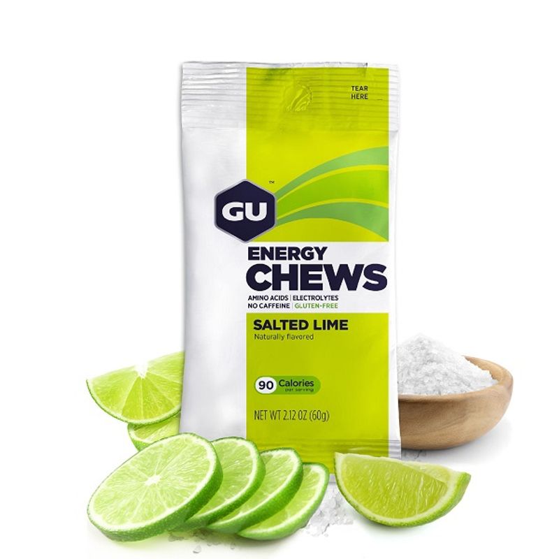 GU - Gomas  caja x 12 unidades de Lima Salada sin cafeína