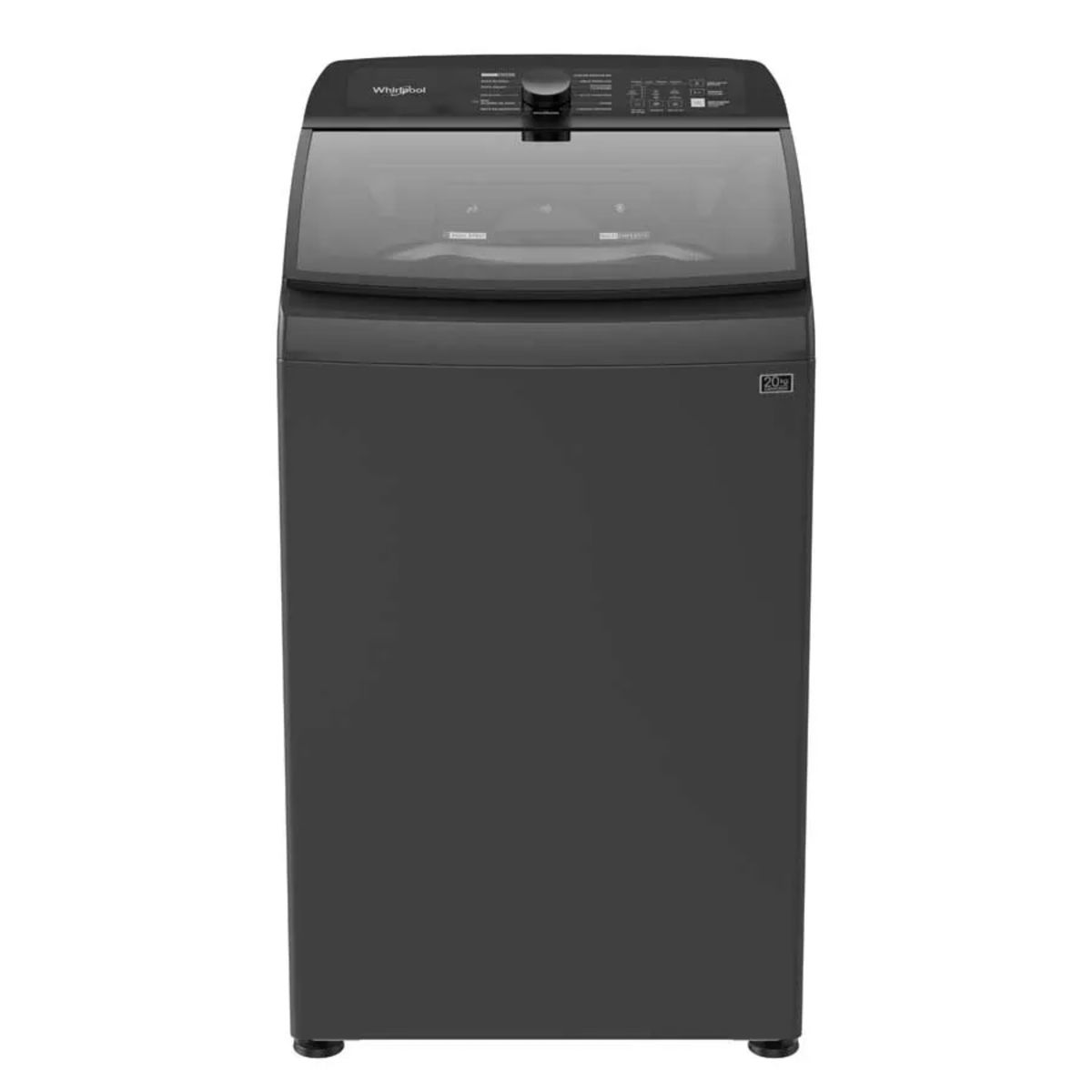 WHIRLPOOL - Lavadora  20 Kg Xpert Eco Agitador Gris Tempest WW20WTAHLA