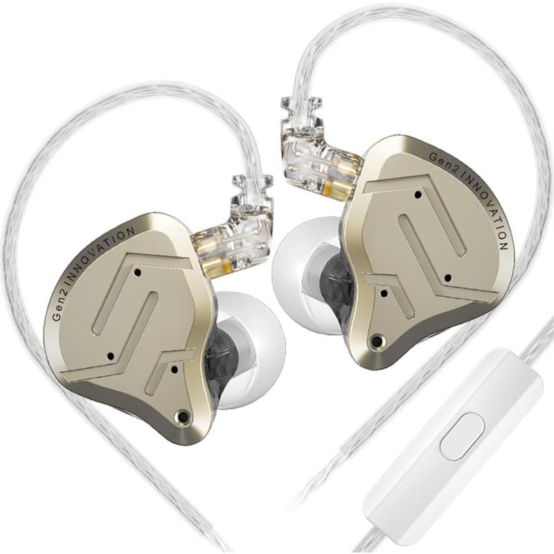 KZ - Audifonos In-ear KZ ZSN pro 2 color Gold con microfono