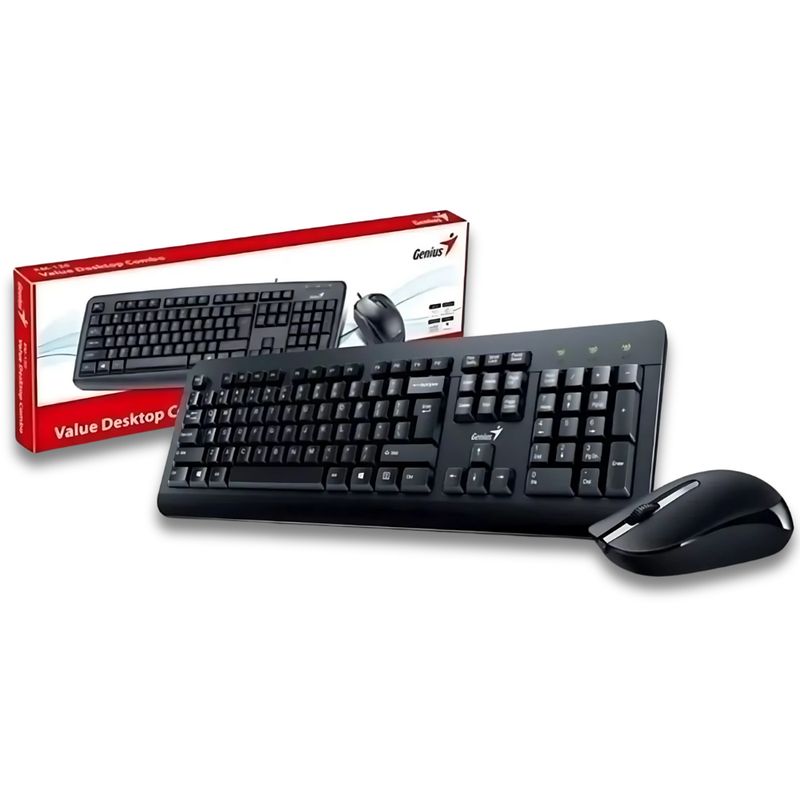 GENIUS - COMBO TECLADO Y MOUSE GENIUS KM-160 USB