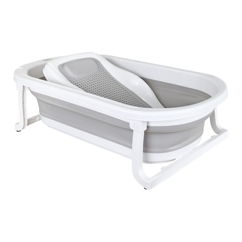 HAPPY BABY - Bañera Plegable con alzador Wanda Happy Baby Gris