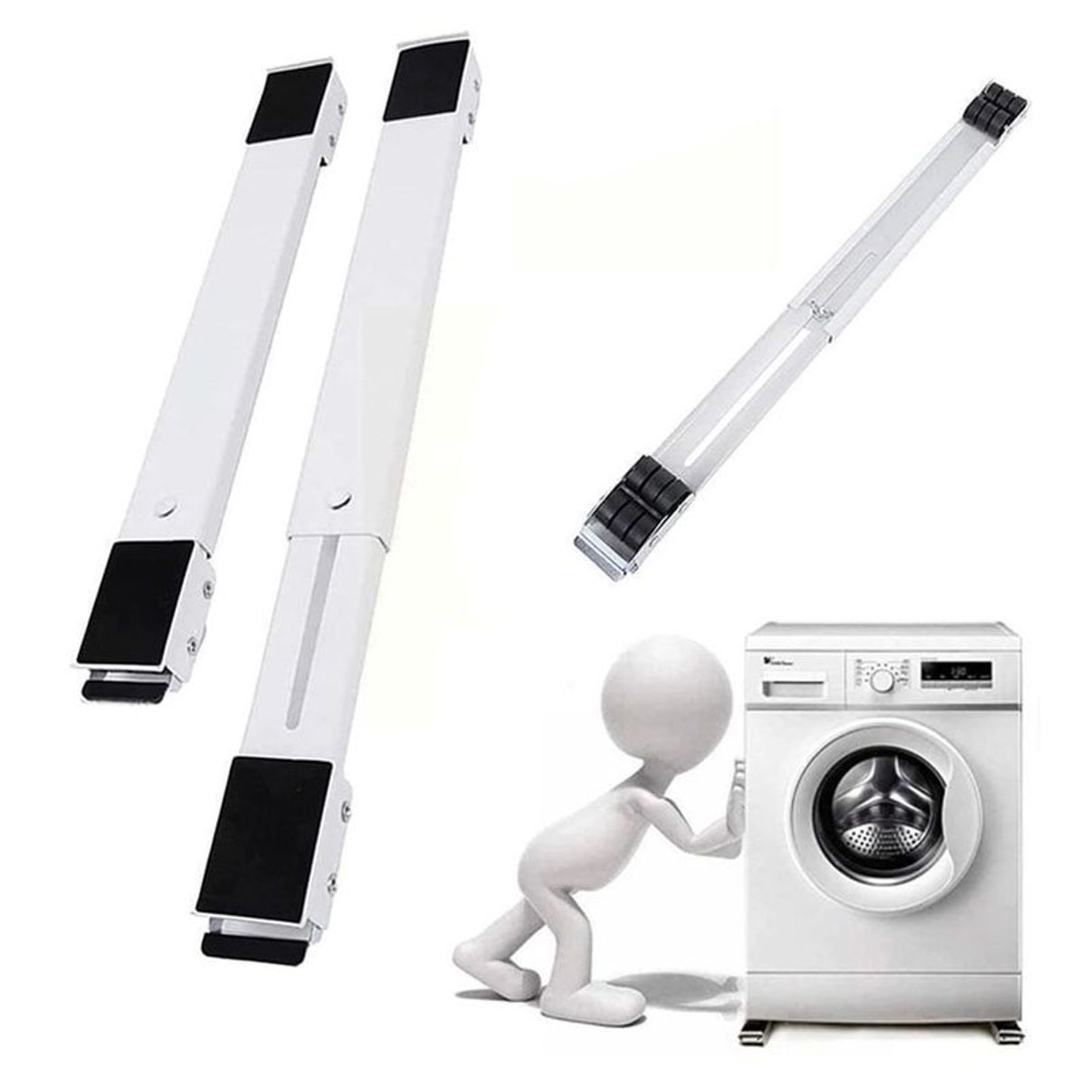 SKY - Base Soporte Para Lavadora Ruedas Ajustable