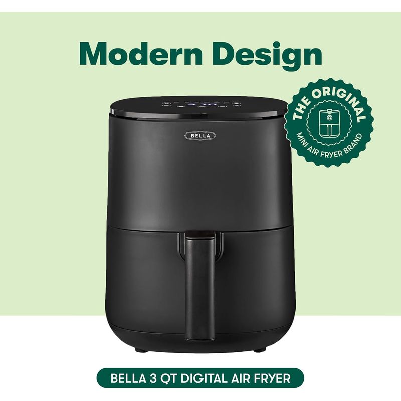 BELLA - Freidora de Aire BELLA 3 Qt 5 en 1 1400W Modelo Multicooker