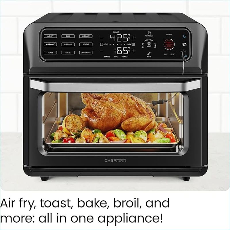 CHEFMAN - Freidora de aire Chefman con probe de temperatura modelo dual