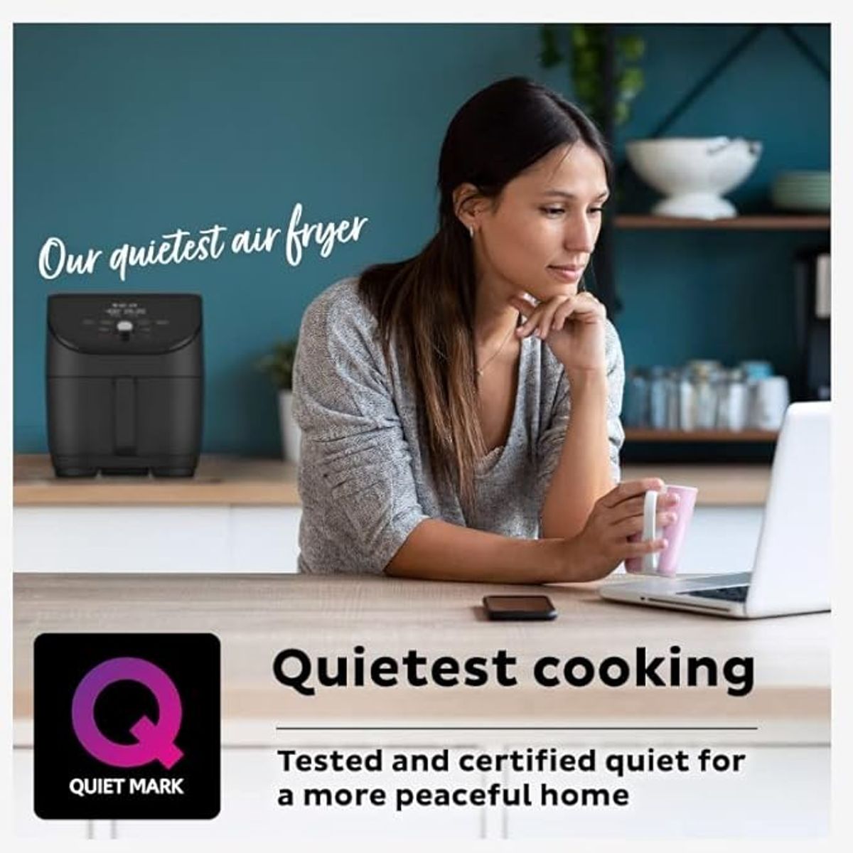 INSTANT POT - Freidora de aire Instant Pot Vortex Slim XL 6QT silenciosa y compacta