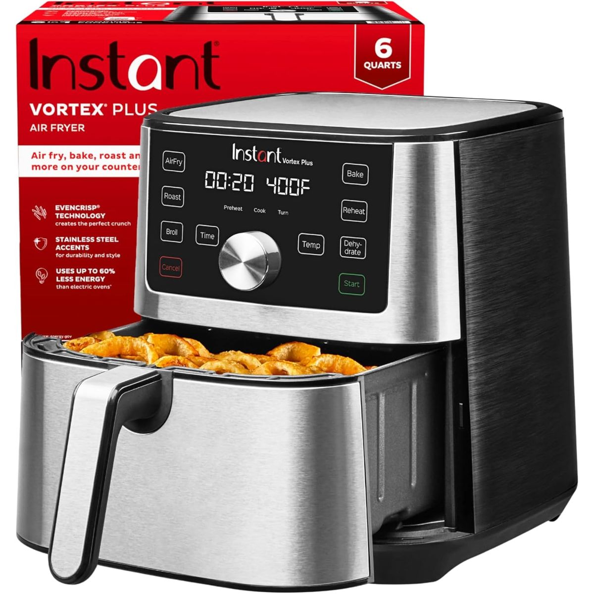 INSTANT POT - Freidora de aire Instant Pot Vortex Plus 6QT XL 6 en 1