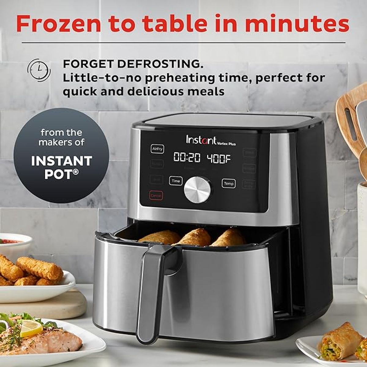 INSTANT POT - Freidora de aire Instant Pot Vortex Plus 6QT XL 6 en 1