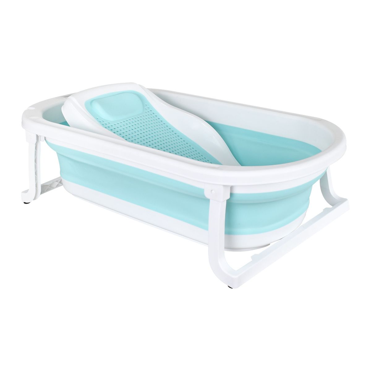 HAPPY BABY - Bañera Plegable con alzador Wanda Happy Baby Azul