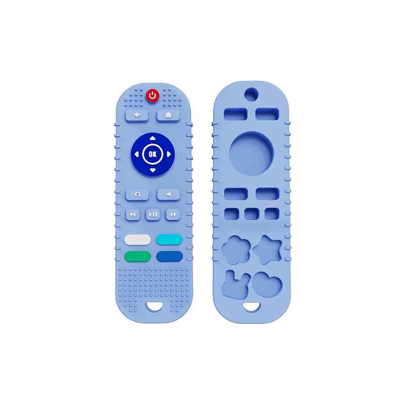 GENERICO - Mordedor Rasca Encías Sensorial Control Remoto Azul