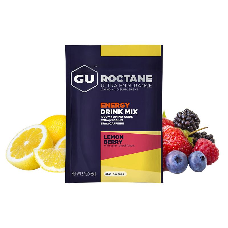 GU - Drink Mix Caja x 10 unidades Baya Limón sin cafeína