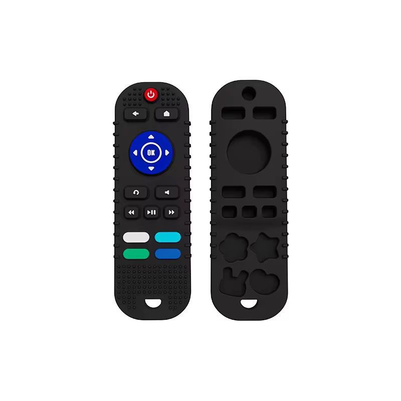 GENERICO - Mordedor Rasca Encías Sensorial Control Remoto Negro