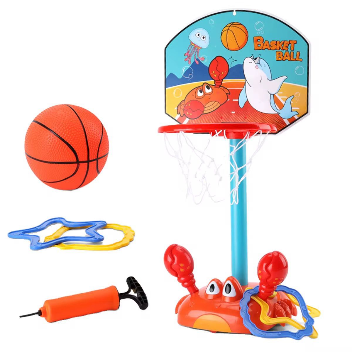 GENERICO - Cancha De Basket Con Juego De Aros Movible Para Niños