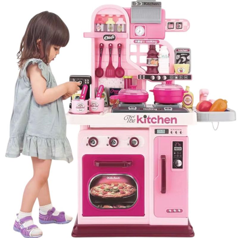 GENERICO - Juego De Cocina Little Chef Para Niñas Rosa Nuevo