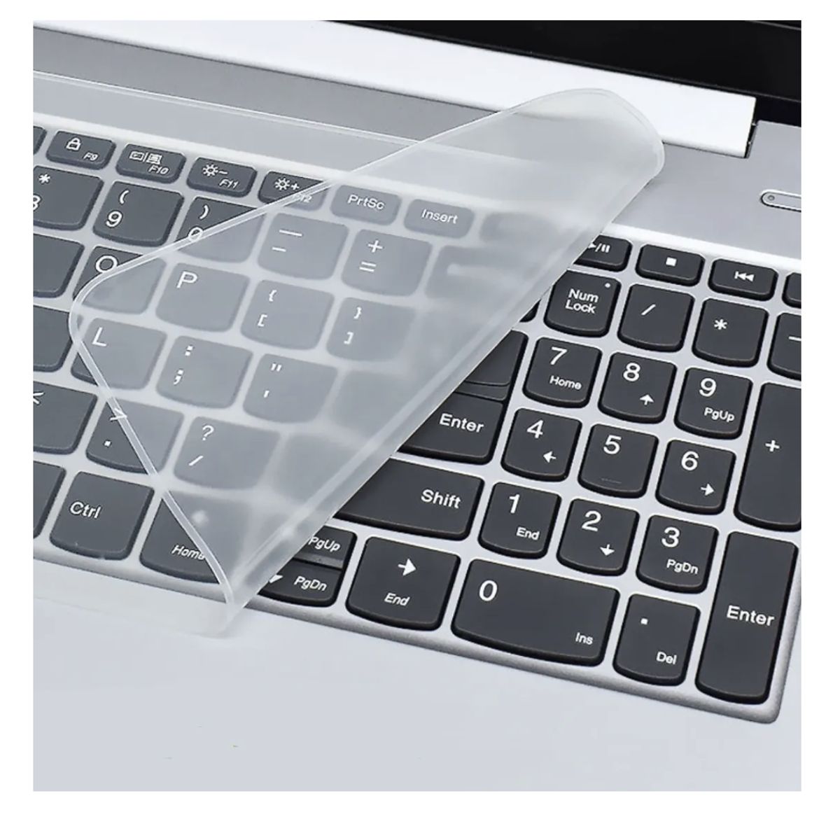 GENERICO - Protector De Teclado En Silicona Transparente De 15 Universal