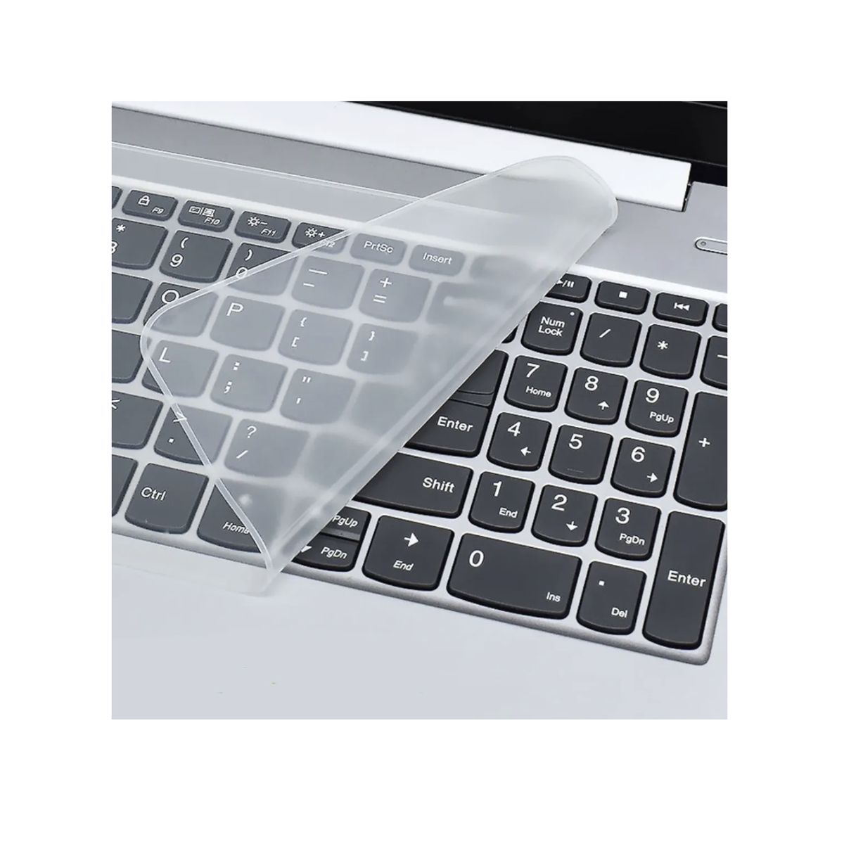 GENERICO - Protector De Teclado En Silicona Transparente De 15 Universal