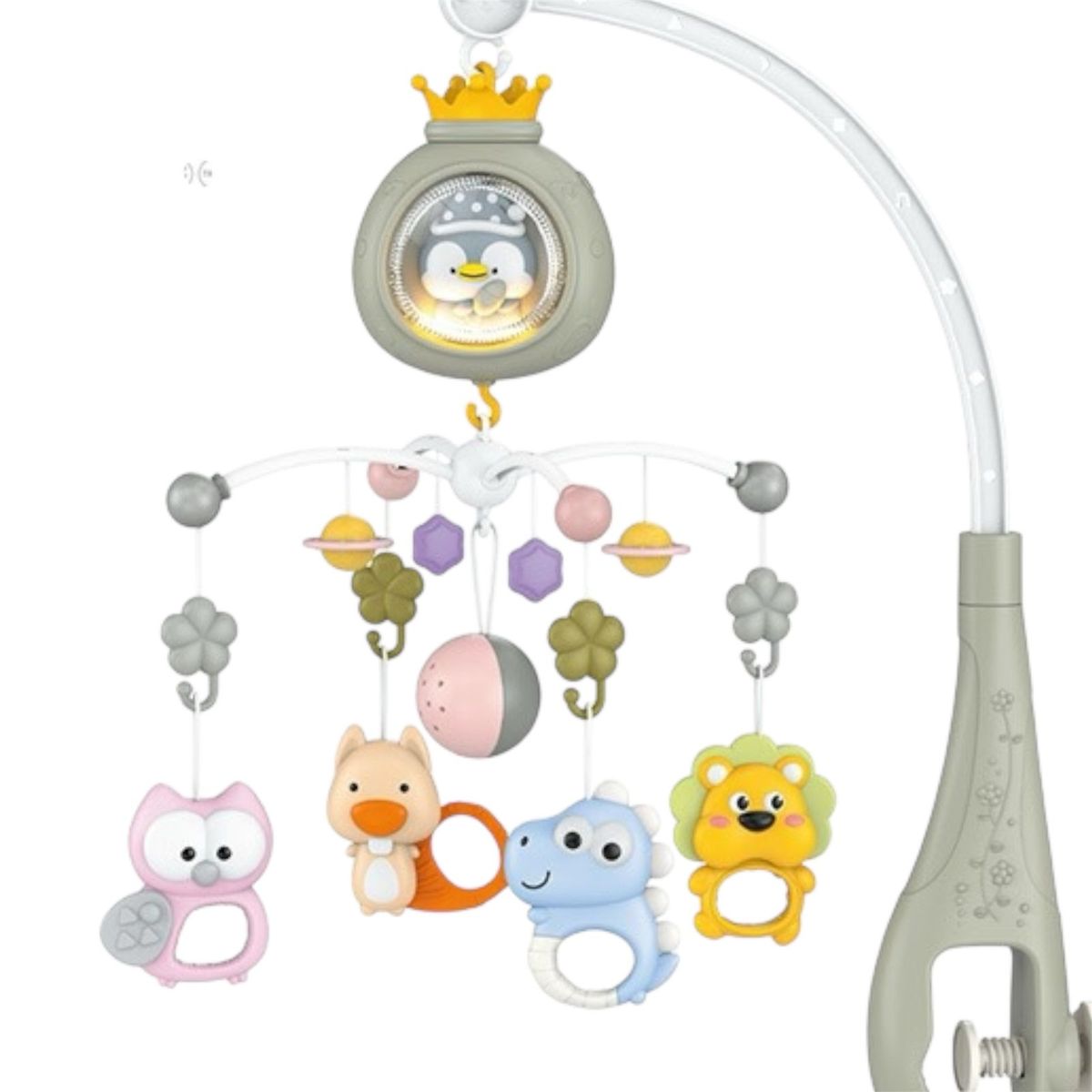 BIBI - Movil musical para cuna bebe con proyector y control remoto