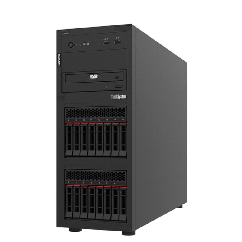 LENOVO - SERVIDOR LENOVO THINKSYSTEM ST250 V3 - INTEL XEON E-2468 TURBO MAXIMA 32GB 4T
