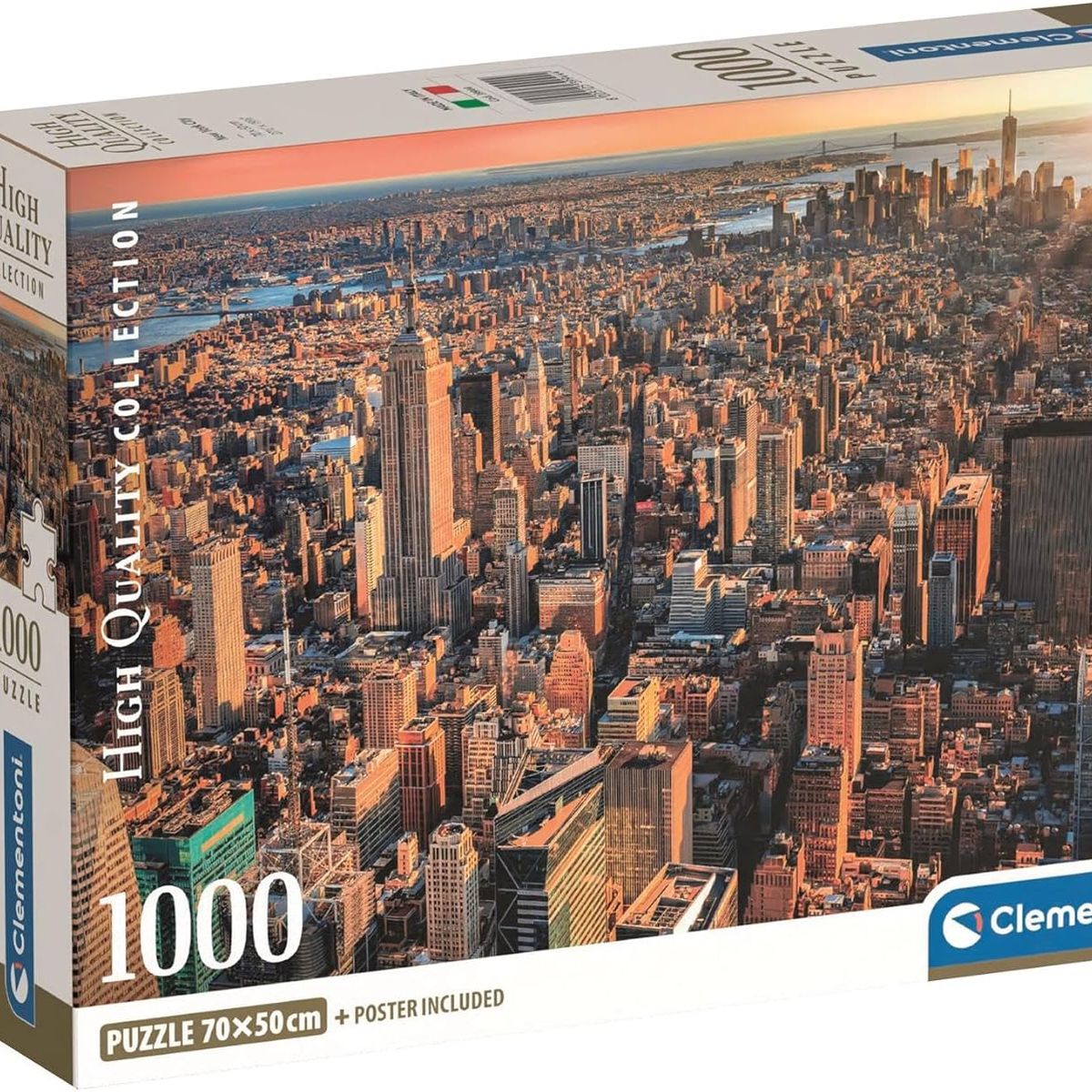 CLEMENTONI - Rompecabezas 1000 Piezas Nueva York Estados Unidos