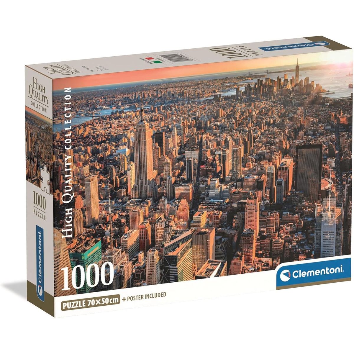 CLEMENTONI - Rompecabezas 1000 Piezas Nueva York Estados Unidos