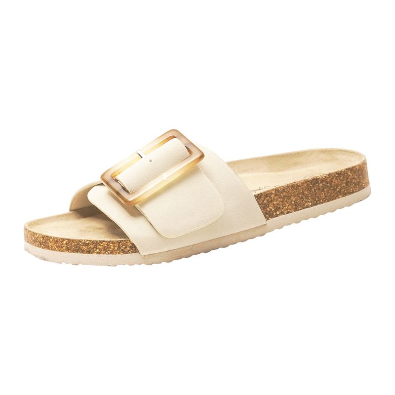 PRICE SHOES - Price Shoes Sandalias Planas para Mujer 942ANNETTEBLANCO