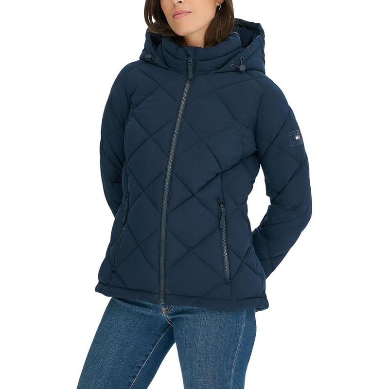 TOMMY HILFIGER - Chaqueta azul con capota Tommy Hilfiger