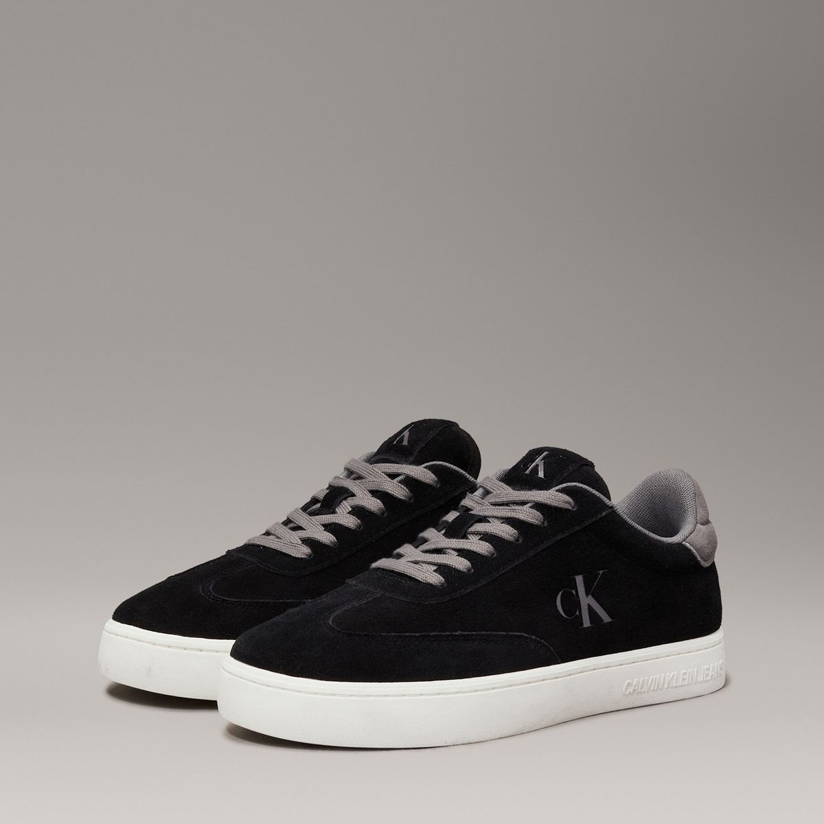 CALVIN KLEIN - Tenis negro de ante Calvin Klein