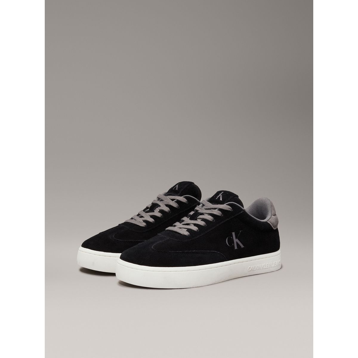 CALVIN KLEIN - Tenis negro de ante Calvin Klein