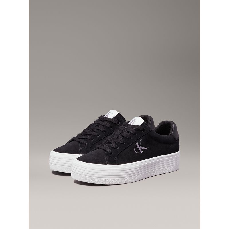 CALVIN KLEIN - Tenis multicolor de ante de plataforma Calvin Klein