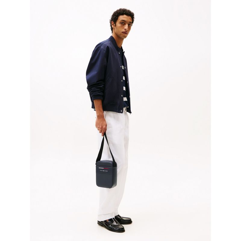 TOMMY HILFIGER - Bolso azul reporter Signature Tommy Hilfiger