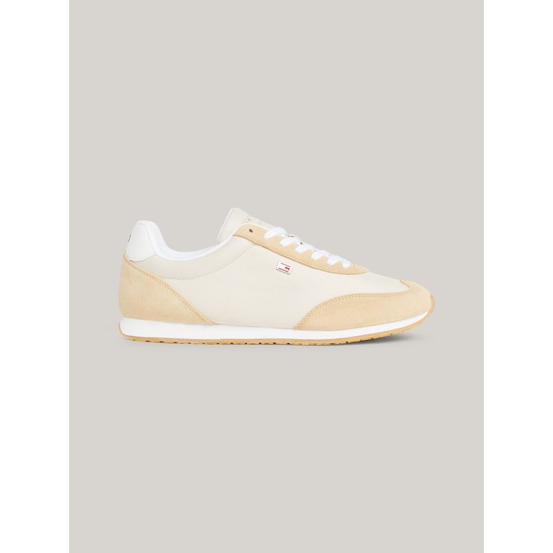 TOMMY HILFIGER - Tenis blanco Heritage de estilo running de ante Tommy Hilfiger