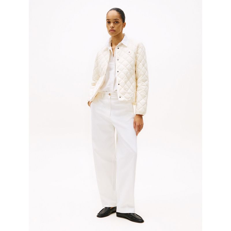 TOMMY HILFIGER - Chaqueta blanca acolchada plegable con relleno Tommy Hilfiger