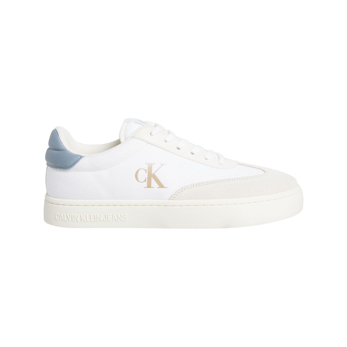 CALVIN KLEIN - Tenis blanco de lona Calvin Klein