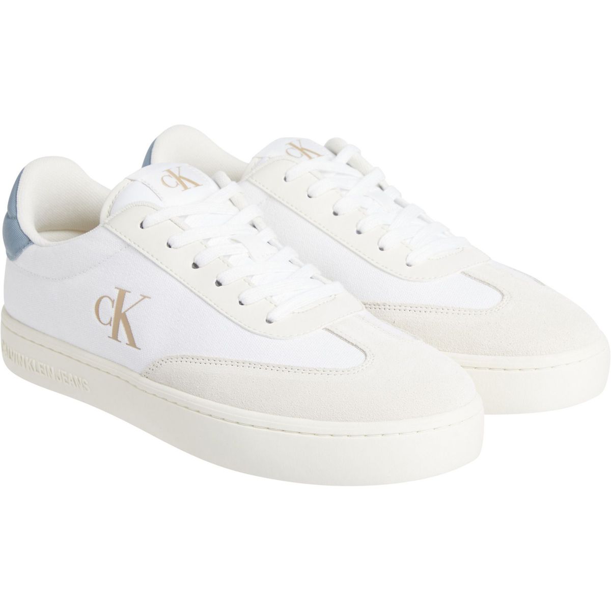 CALVIN KLEIN - Tenis blanco de lona Calvin Klein