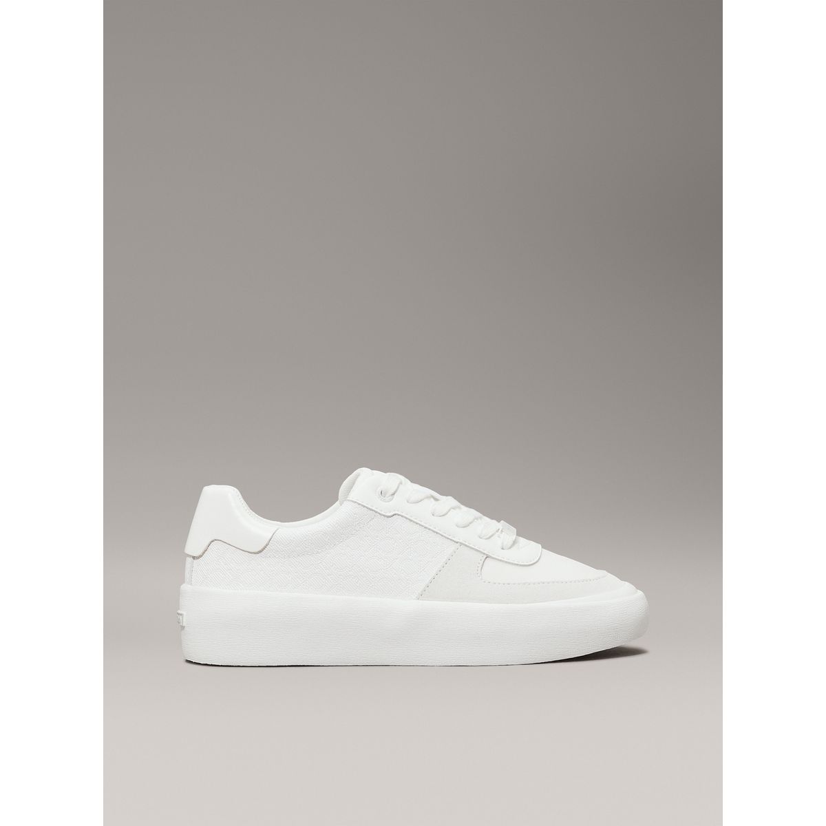 CALVIN KLEIN - Tenis blanco con logo Calvin Klein