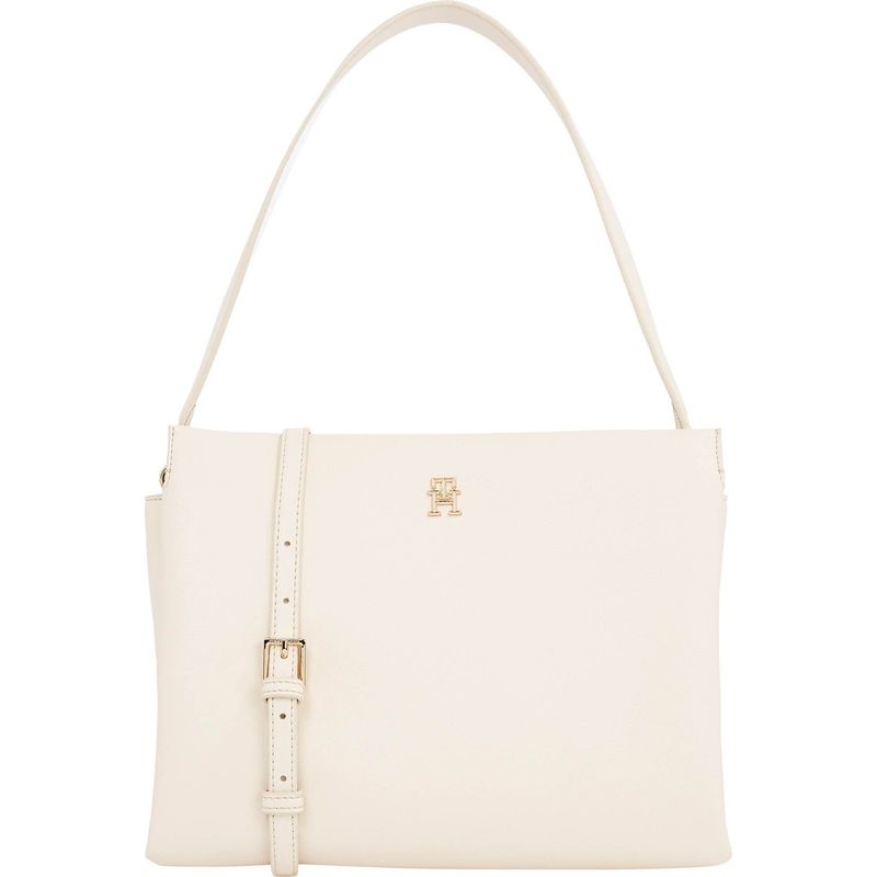 TOMMY HILFIGER - Bolso multicolor satchel granulado con correa cruzada Tommy Hilfiger