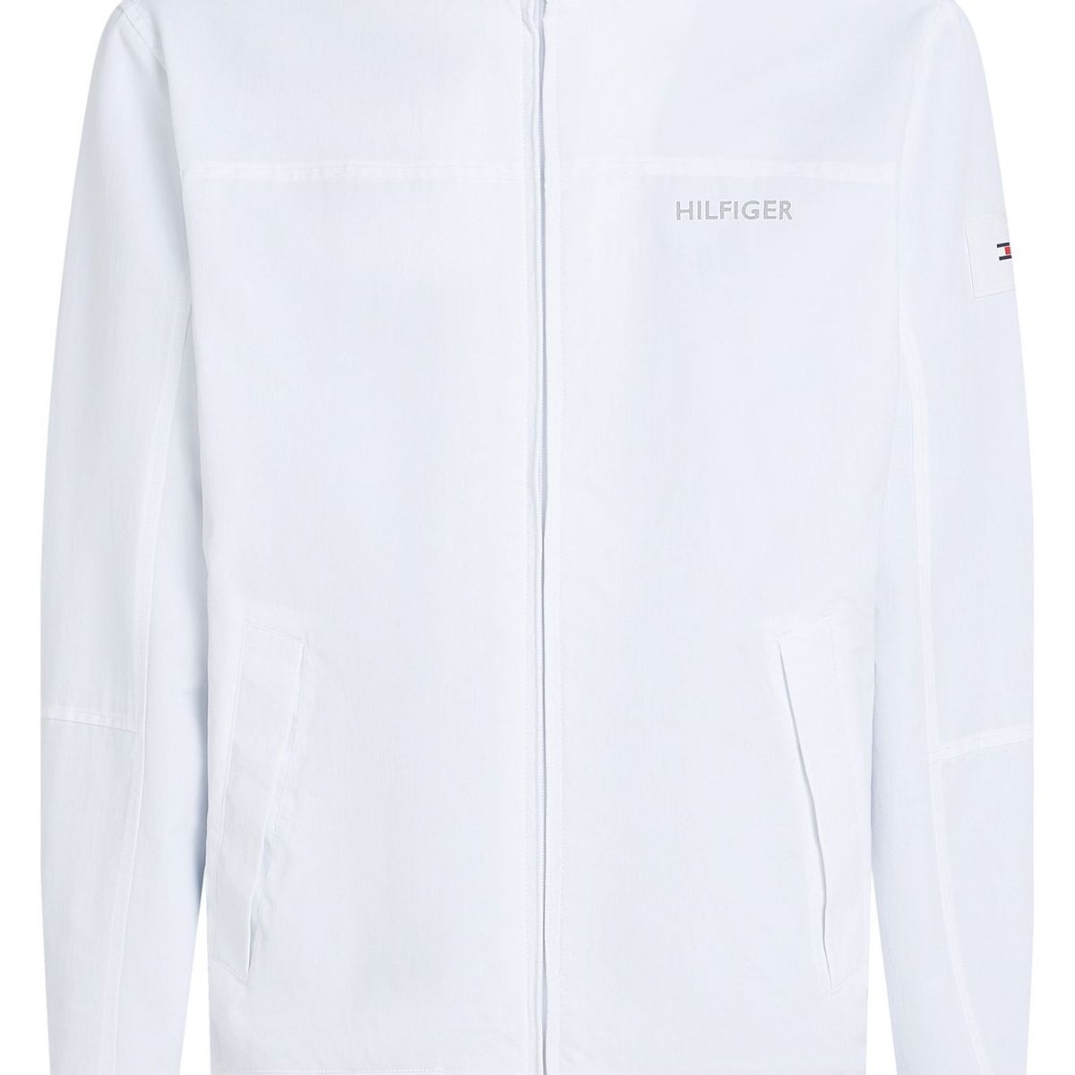 TOMMY HILFIGER - Chaqueta blanca regatta con logo Tommy Hilfiger