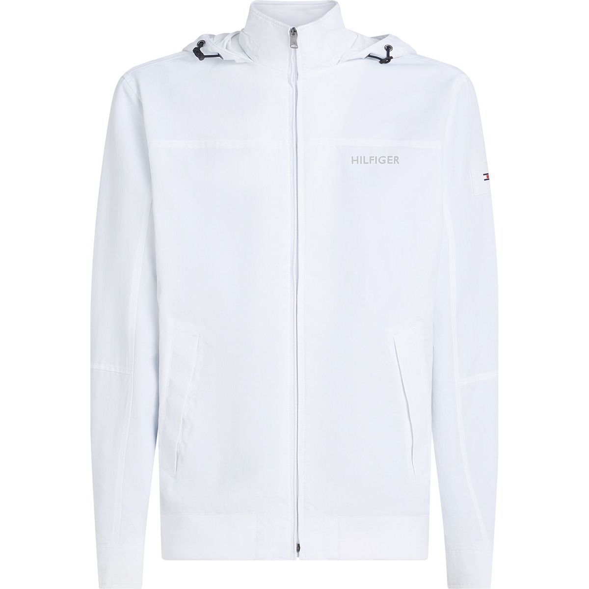 TOMMY HILFIGER - Chaqueta blanca regatta con logo Tommy Hilfiger
