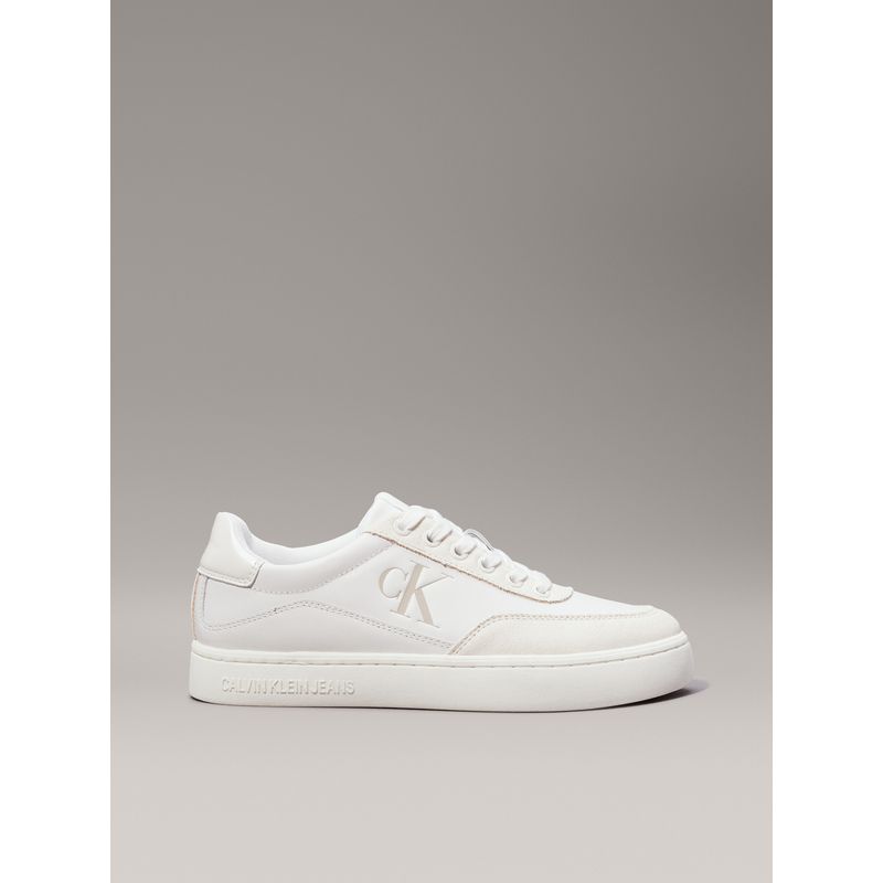 CALVIN KLEIN - Tenis blanco classic cupsole de cuero Calvin Klein