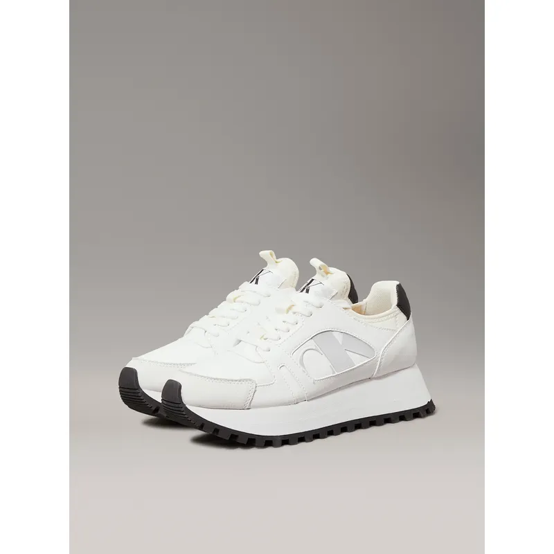 CALVIN KLEIN - Tenis multicolor runner de plataforma Calvin Klein