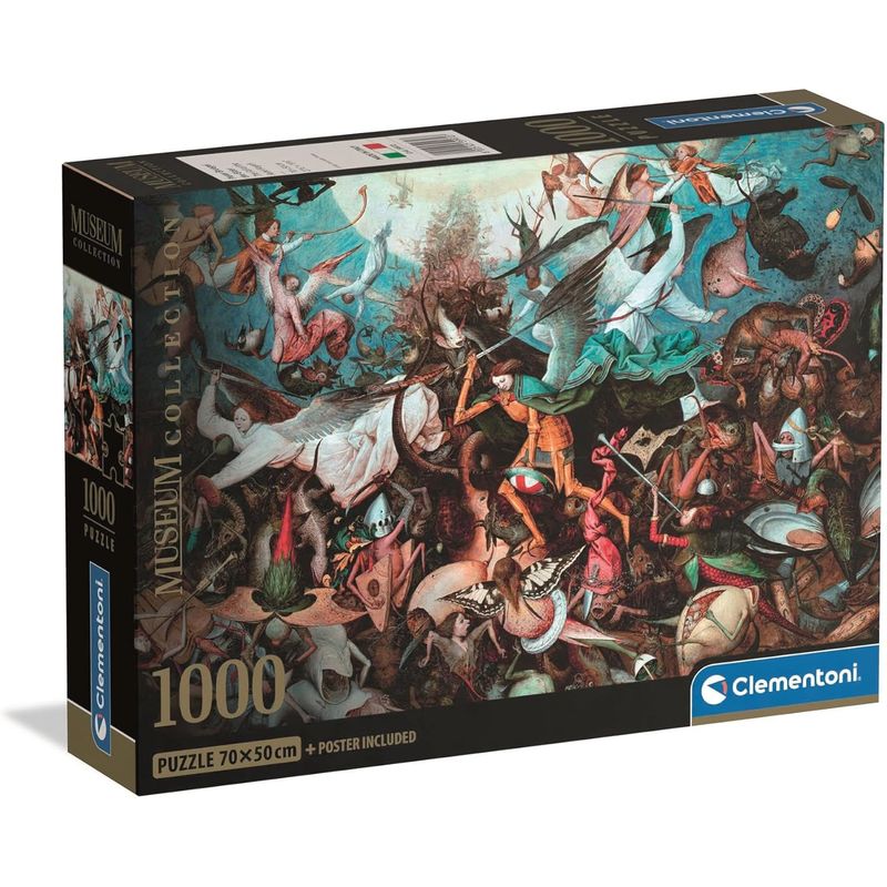 CLEMENTONI - Rompecabezas 1000 Piezas Arte El Juicio Final Brueghel