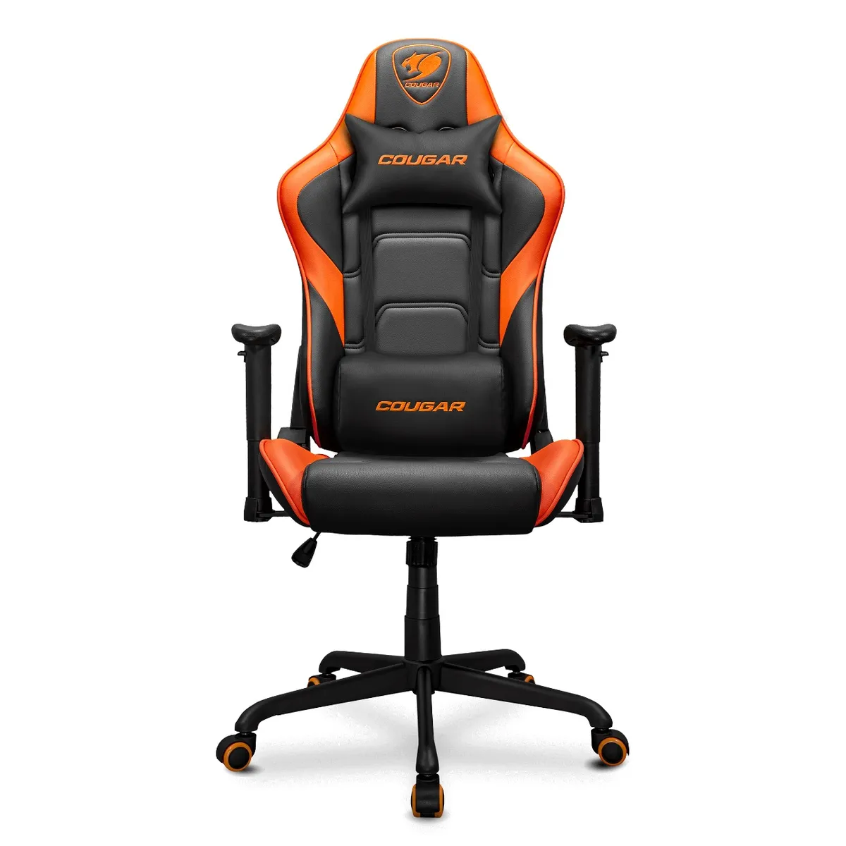 COUGAR - SILLA GAMER COUGAR ARMOR ELITE BLACK  BORDE NARANJA
